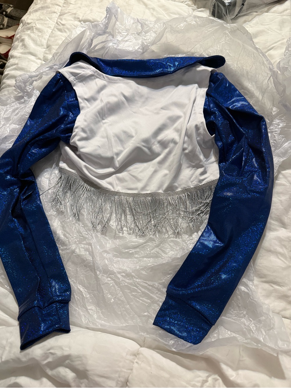 Dallas Cowboys Cheerleading Outfit, Blue and White - Picture 3 of 8